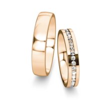 Wedding rings Infinity with diamonds 0.48ct