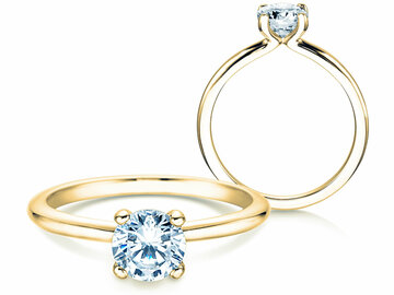 Engagement ring Classic 4 in yellow gold