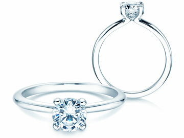 Engagement ring Classic 4 in white gold