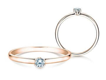 Engagement ring Melody in rose gold