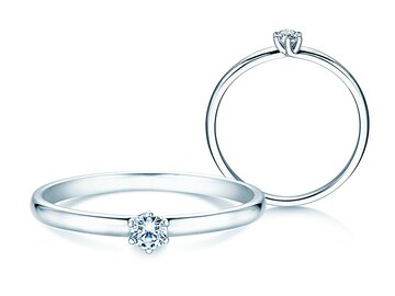 Engagement ring Melody in platinum