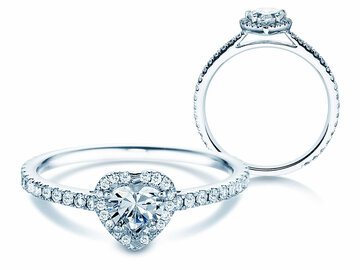 Engagement ring Pure Love in platinum