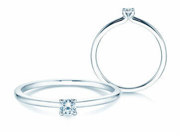 Engagement ring Classic 4 in silver