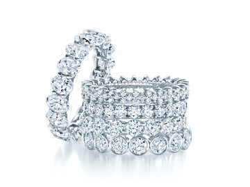 Eternity rings – with diamond studded ring band