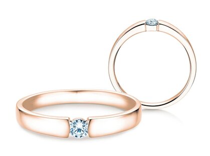 Engagement ring Infinity Petite in rose gold