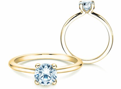 Engagement ring Classic 4 in yellow gold