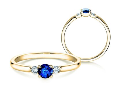 Engagement ring Vivid Petite in yellow gold