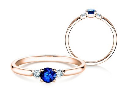 Engagement ring Vivid Petite in rose gold