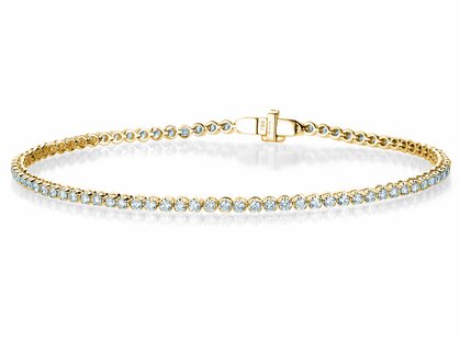 Tennis Bracelet in 18K yellow gold