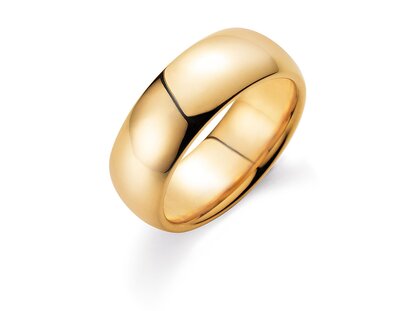 Anillo para hombre Classic en 18K oro amarillo pulido